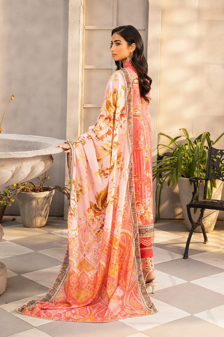 Safaah by Menaal Unstitched Printed Lawn 3 Piece Suit ML26ULS SP-02B - Casual Collection