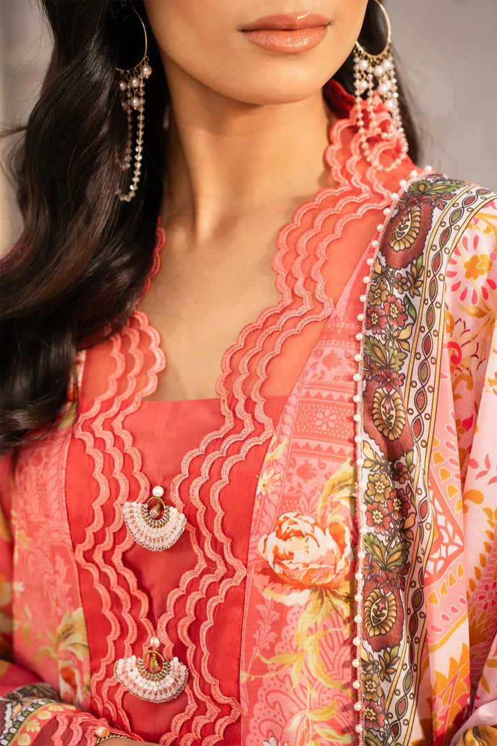 Safaah by Menaal Unstitched Printed Lawn 3 Piece Suit ML26ULS SP-02B - Casual Collection