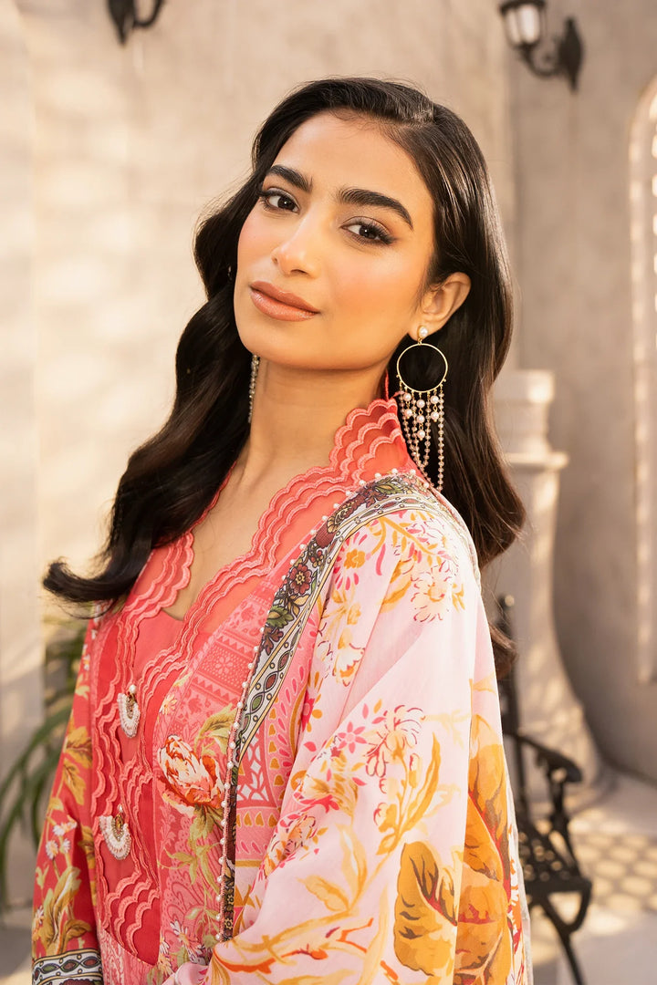 Safaah by Menaal Unstitched Printed Lawn 3 Piece Suit ML26ULS SP-02B - Casual Collection