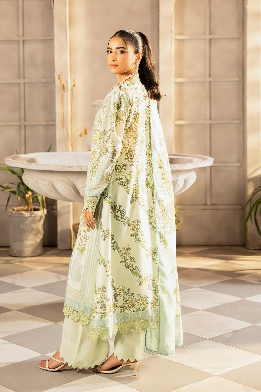 Safaah by Menaal Unstitched Printed Lawn 3 Piece Suit ML26ULS SP-05A - Casual Collection