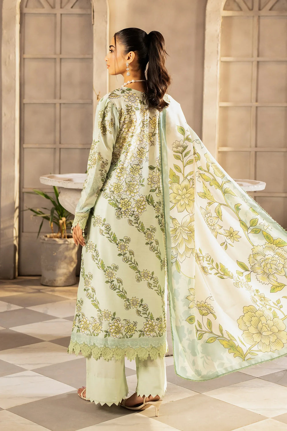 Safaah by Menaal Unstitched Printed Lawn 3 Piece Suit ML26ULS SP-05A - Casual Collection