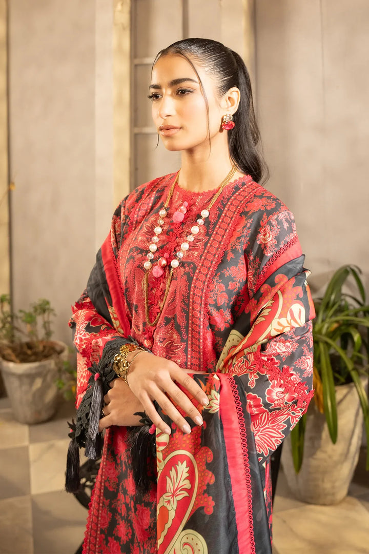 Safaah by Menaal Unstitched Printed Lawn 3 Piece Suit ML26ULS SP-06A - Casual Collection