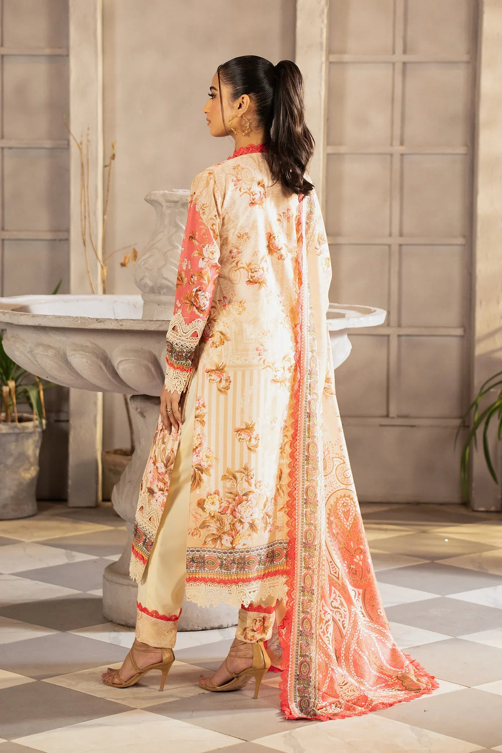 Safaah by Menaal Unstitched Printed Lawn 3 Piece Suit ML26ULS SP-02A - Casual Collection