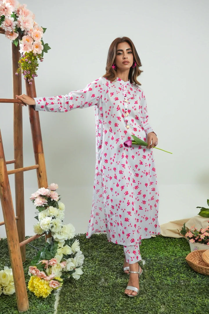 Dhaga Women Pret Printed 2 Piece Lawn Matching Separate FW24DSP0041 - Summer Collection