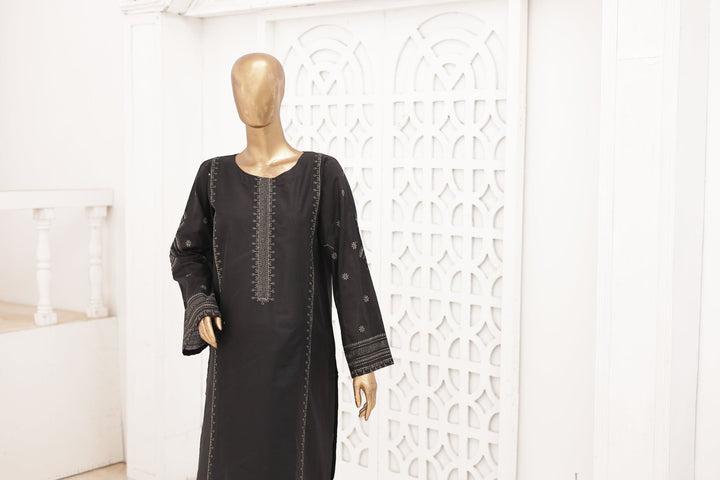 Nyra Essentials by Suntex Fabrics RTW Embroidered Lawn 2 Piece Suit BLACK-2673 Casual Collection