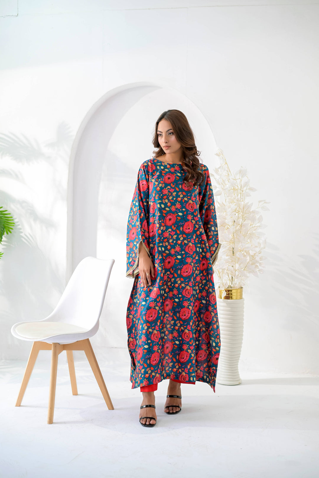 Silcot Women RTW Printed Lawn 2 Piece Suit Gulnaar Teal - Casual Collection