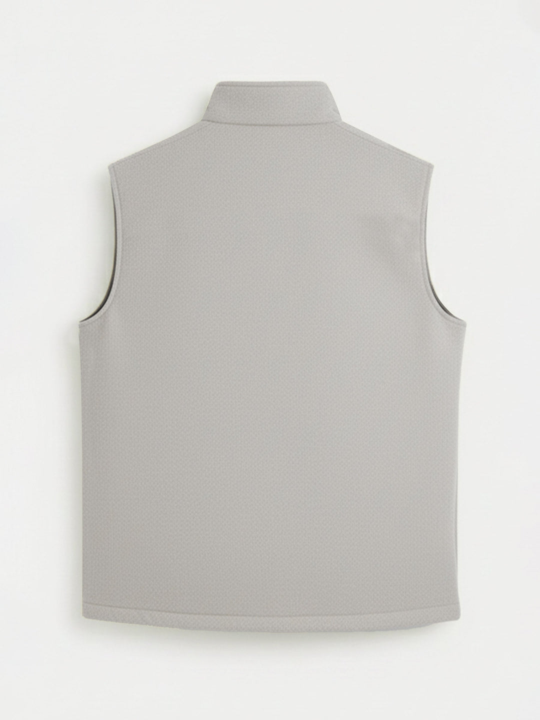 Brumano Ready To Wear Solids Cotton 1 Piece Men Beige Quilted Sleeveless Jacket 0-12-025-4918 - Winter Collection