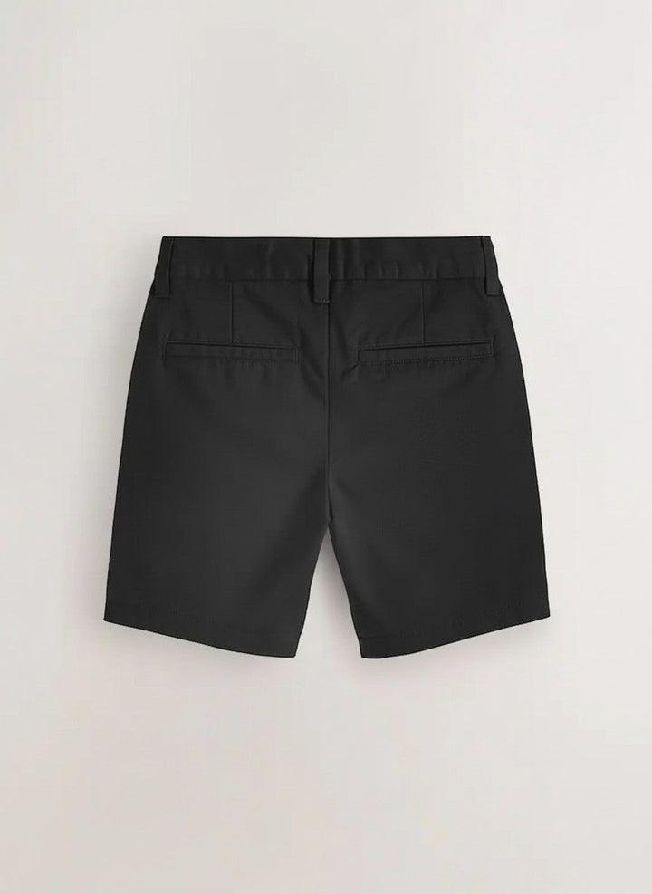 Ixample Boys RTW Solids Cotton Twill 1 Piece Black Chino Shorts - Casual Collection