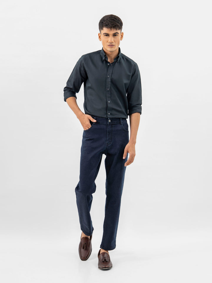 Brumano Ready To Wear Shirts Men 1 Piece Cotton Black Cotton/Linen Button Down Shirt 0-31-024-3370 - Summer Collection