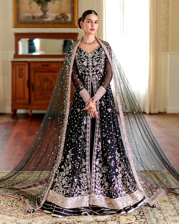 Whispers of Grace by Roheenaz Unstitched Embroidered Chiffon 3 Piece Suit RN26UWG Blaire RUNCH260206 - Wedding Collection