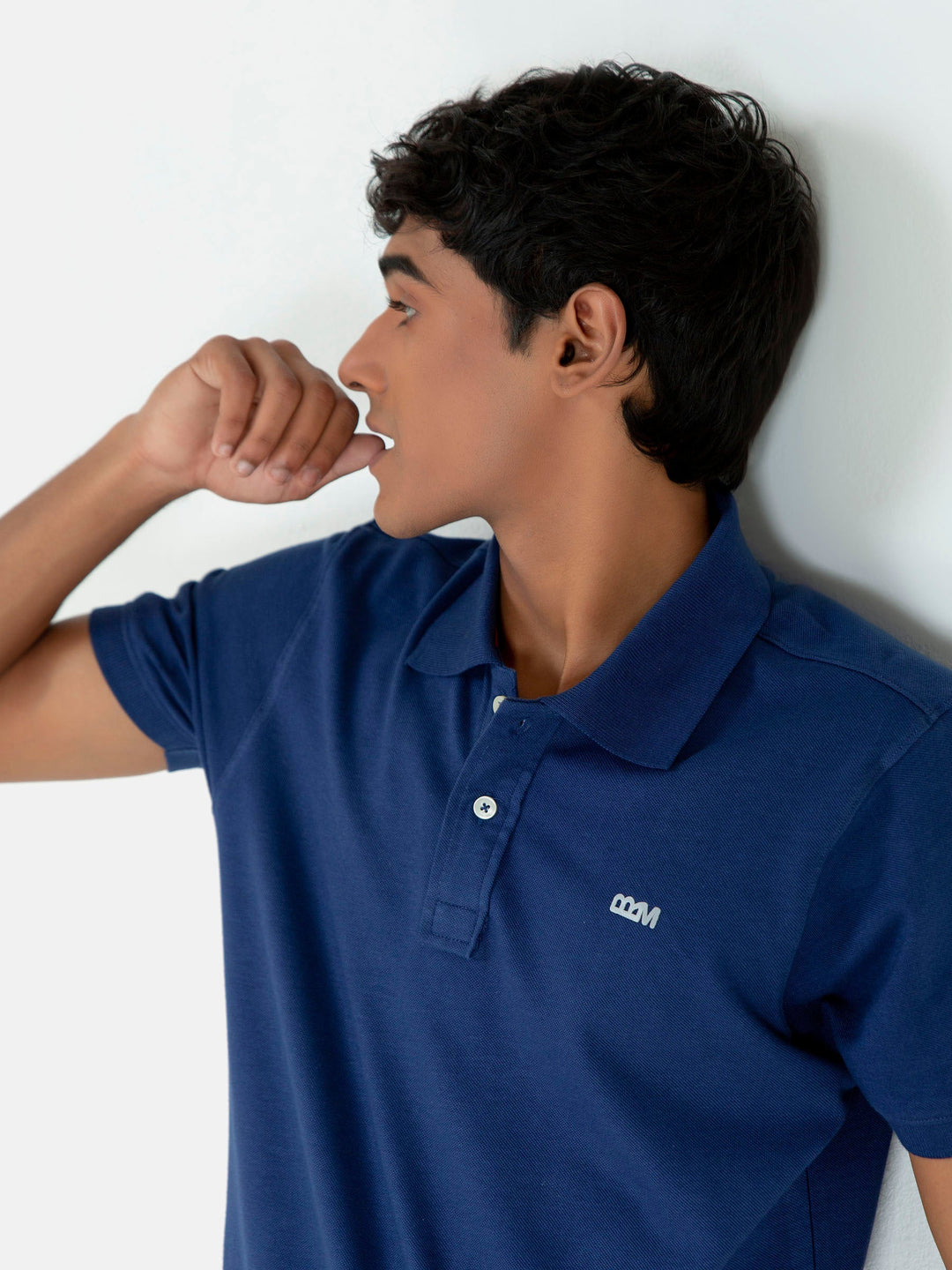 Brumano  Solids Cotton Polo Blue Basic Pique Polo Shirt