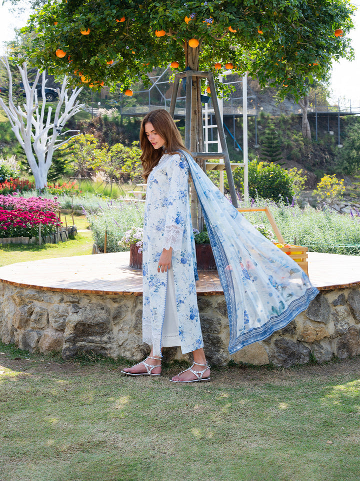 The Scent Of Summers by Yards Unstitched Embroidered Lawn 3 Piece Suit Bluebell Breeze Casual Collection