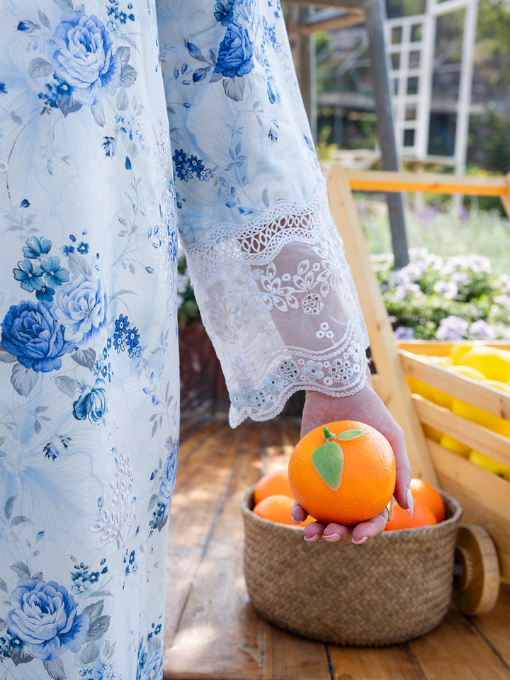 The Scent Of Summers by Yards Unstitched Embroidered Lawn 3 Piece Suit Bluebell Breeze Casual Collection
