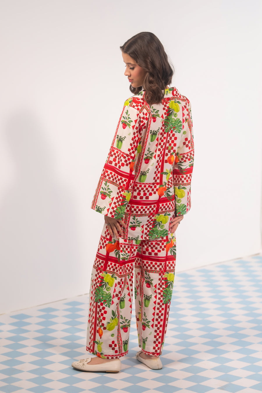 Sprinkles Girls RTW Printed Poly Co-ord Set Botani Check - Casual Collection