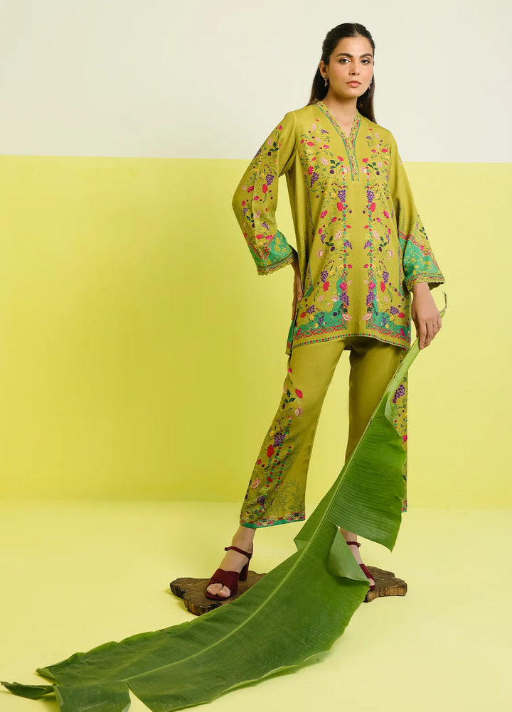 Elara by Sahar Embroidered Marina Twill Suits Unstitched 2 Piece SHR25EP Botanic Charm - Winter Collection
