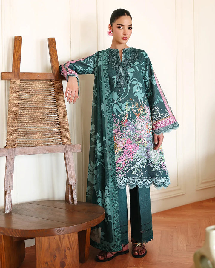Eclat Garden by Roheenaz Unstitched Printed Lawn 3 Piece Suit RN26UEL Buttercup Bloom - Summer Collection