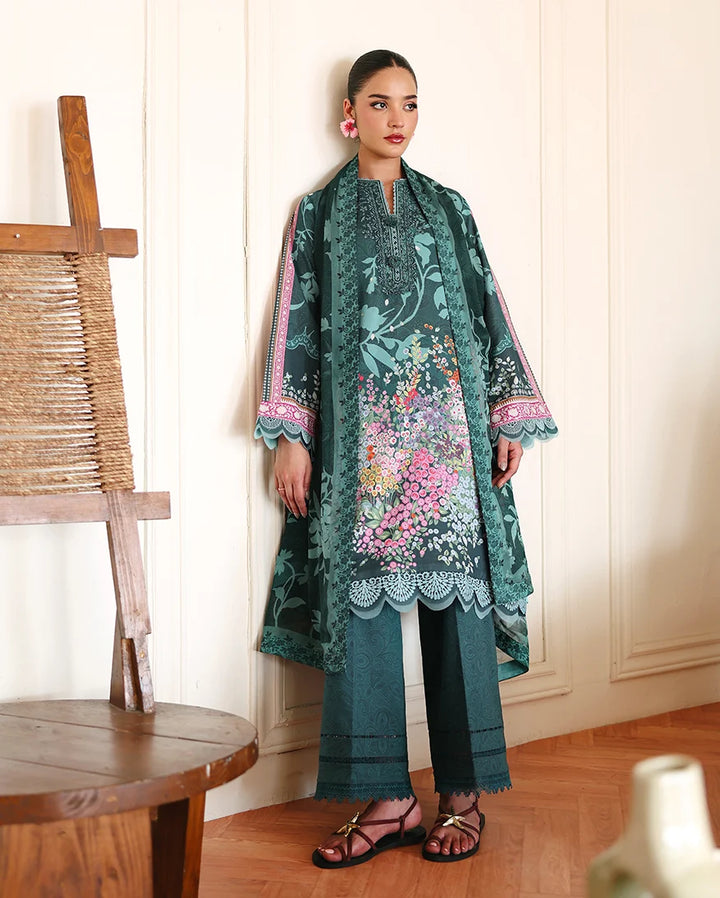 Eclat Garden by Roheenaz Unstitched Printed Lawn 3 Piece Suit RN26UEL Buttercup Bloom - Summer Collection