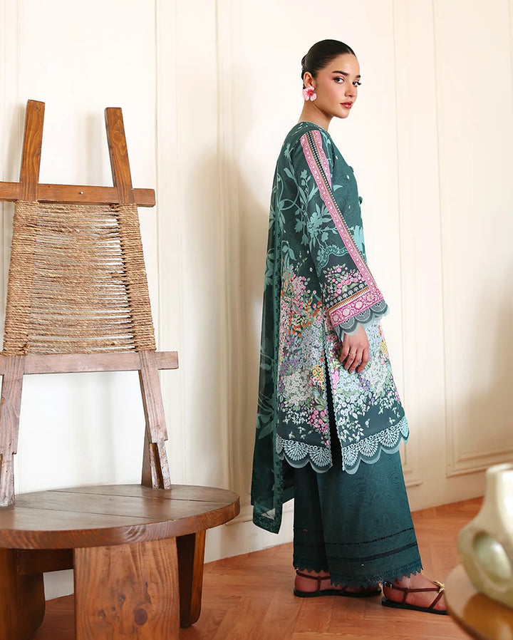 Eclat Garden by Roheenaz Unstitched Printed Lawn 3 Piece Suit RN26UEL Buttercup Bloom - Summer Collection