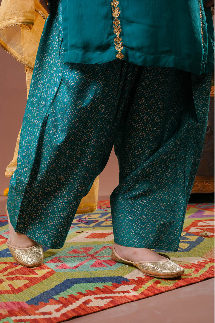 Senorita Girls Solids Chiffon Silk 3 Piece Suit GDD-03149 - Casual Collection