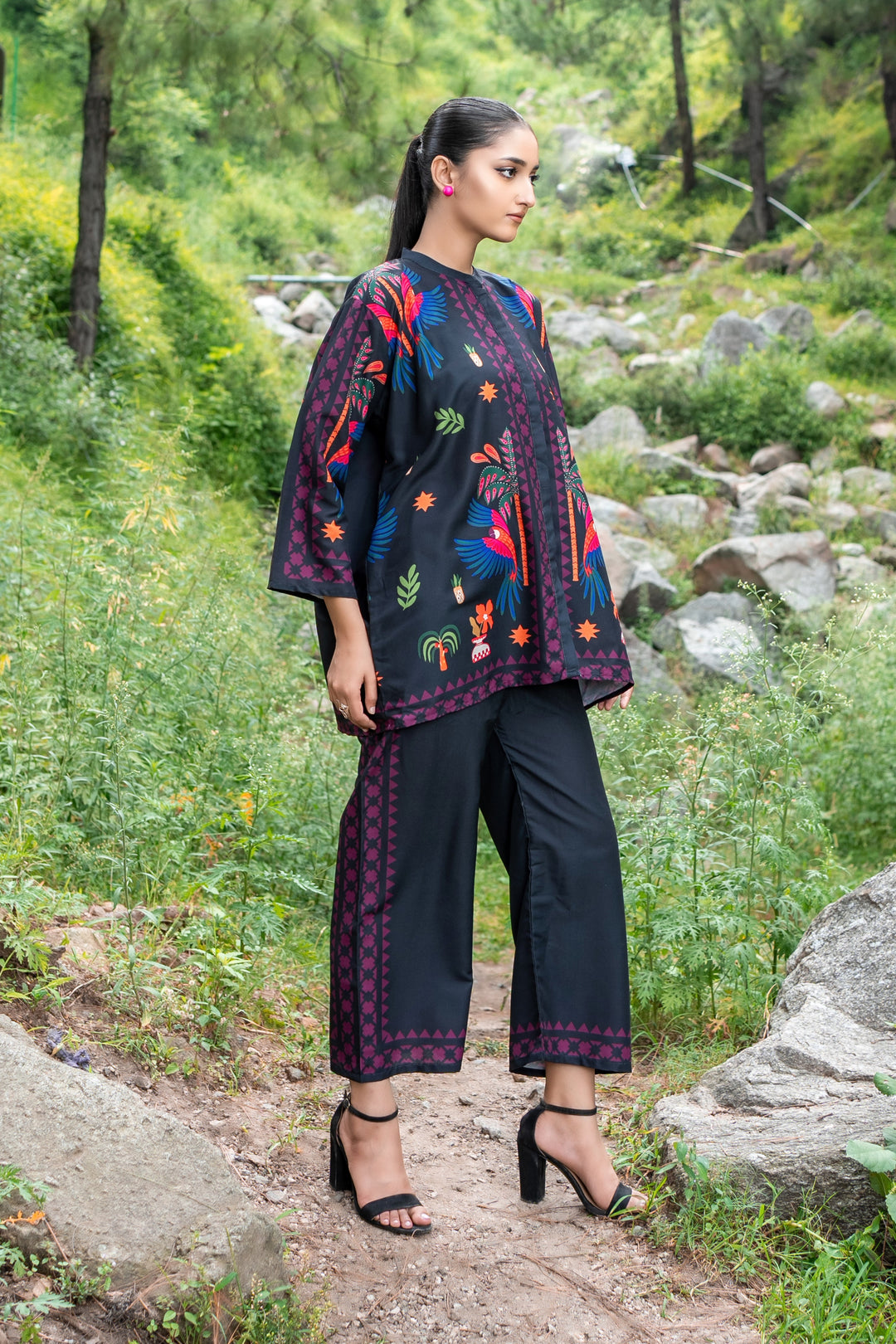 Dhaga Women Pret Printed 2 Piece poly cambric Carol SS25DSP324 - Summer Collection