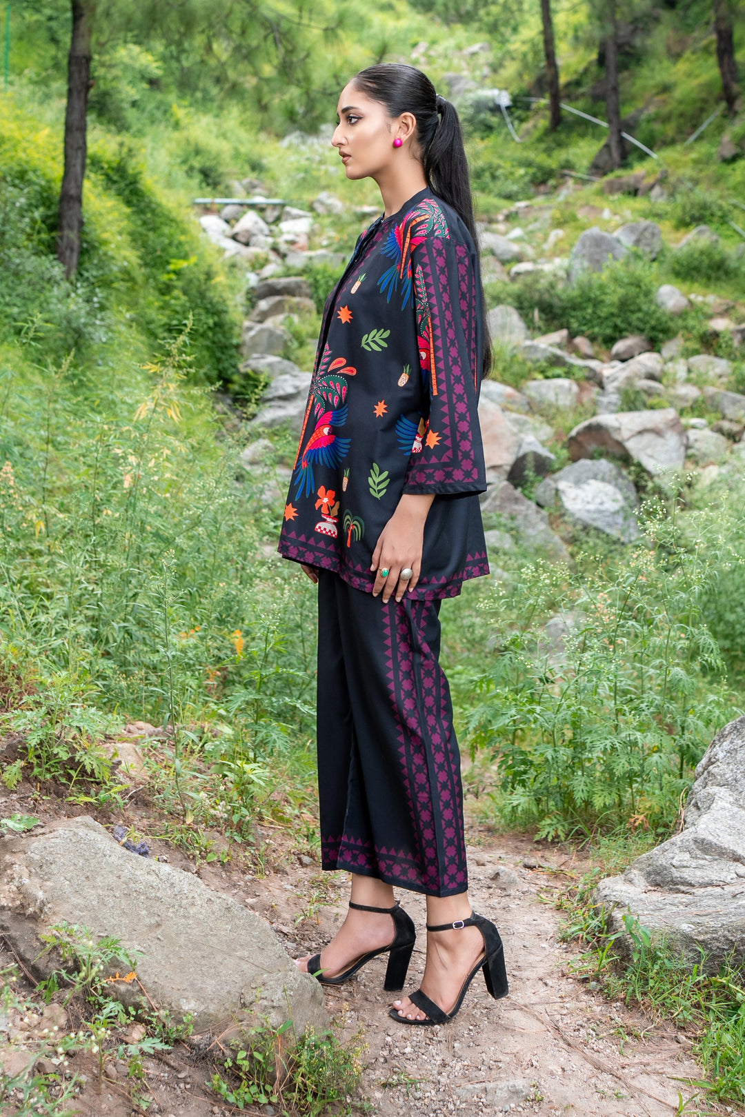 Dhaga Women Pret Printed 2 Piece poly cambric Carol SS25DSP324 - Summer Collection