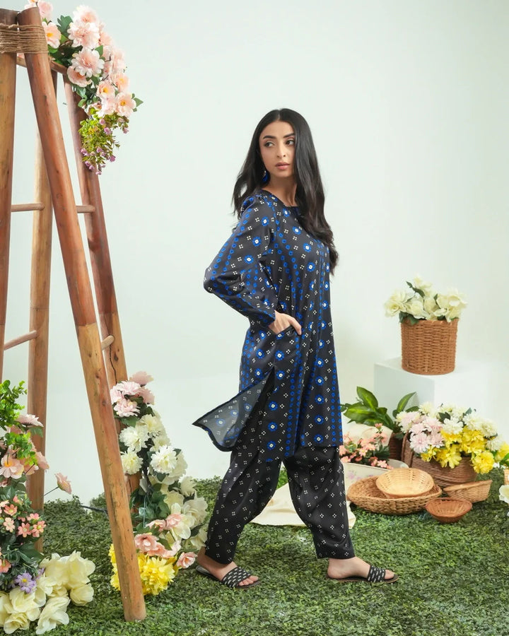 Dhaga Women Pret Printed 2 Piece Lawn Matching Separate FW24DSP0042 - Summer Collection