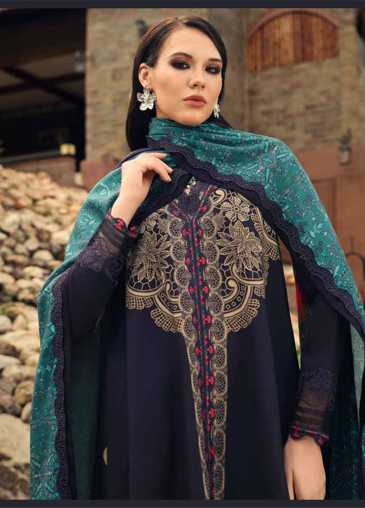 Combination by Charizma Unstitched Embroidered Linen 3 Piece Suit CHRUCL CCW7-13 - Casual Collection