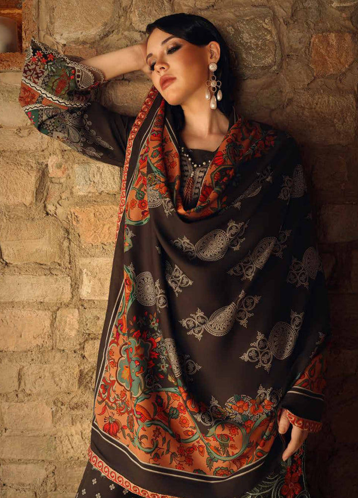 Combination by Charizma Unstitched Embroidered Linen 3 Piece Suit CHRUCL CCW7-15 - Casual Collection