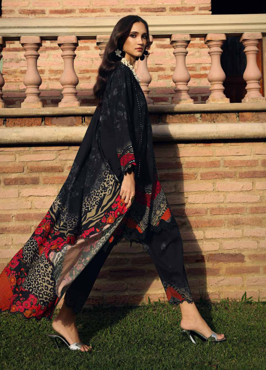 Combination by Charizma Unstitched Embroidered Linen 3 Piece Suit CHRUCL CCW7-16 - Casual Collection