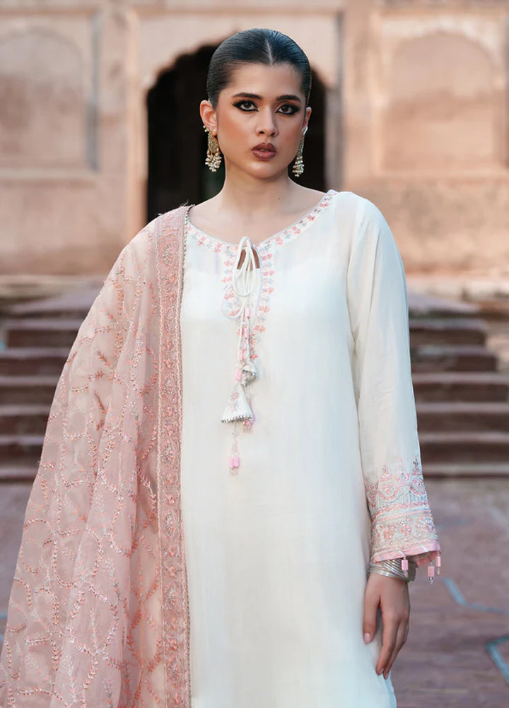 Zaria by Meeral Pret Embroidered Raw Silk 3 Piece Chently - Festive Collection