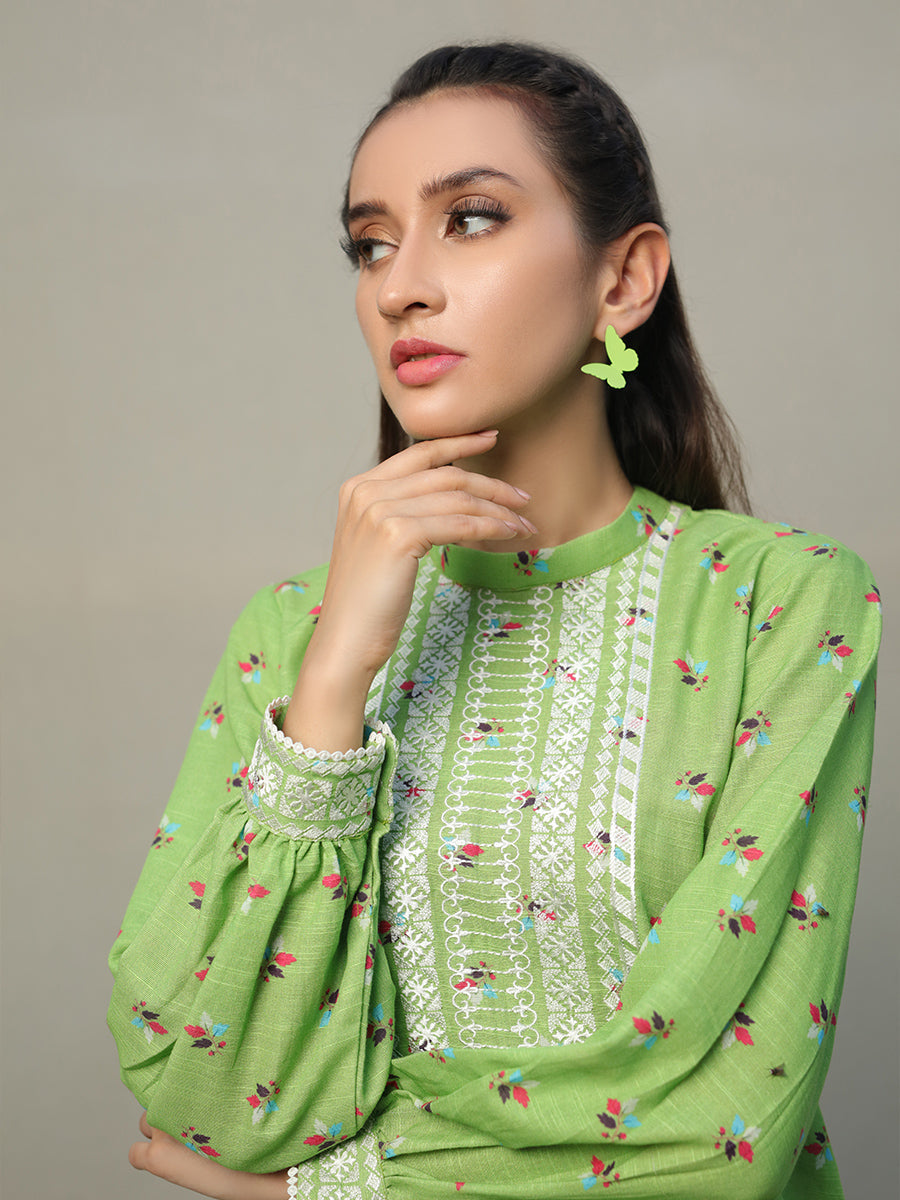 Salitex Women Printed Khaddar 1 Piece Shirt CP-W22-C-026 - Winter Collection