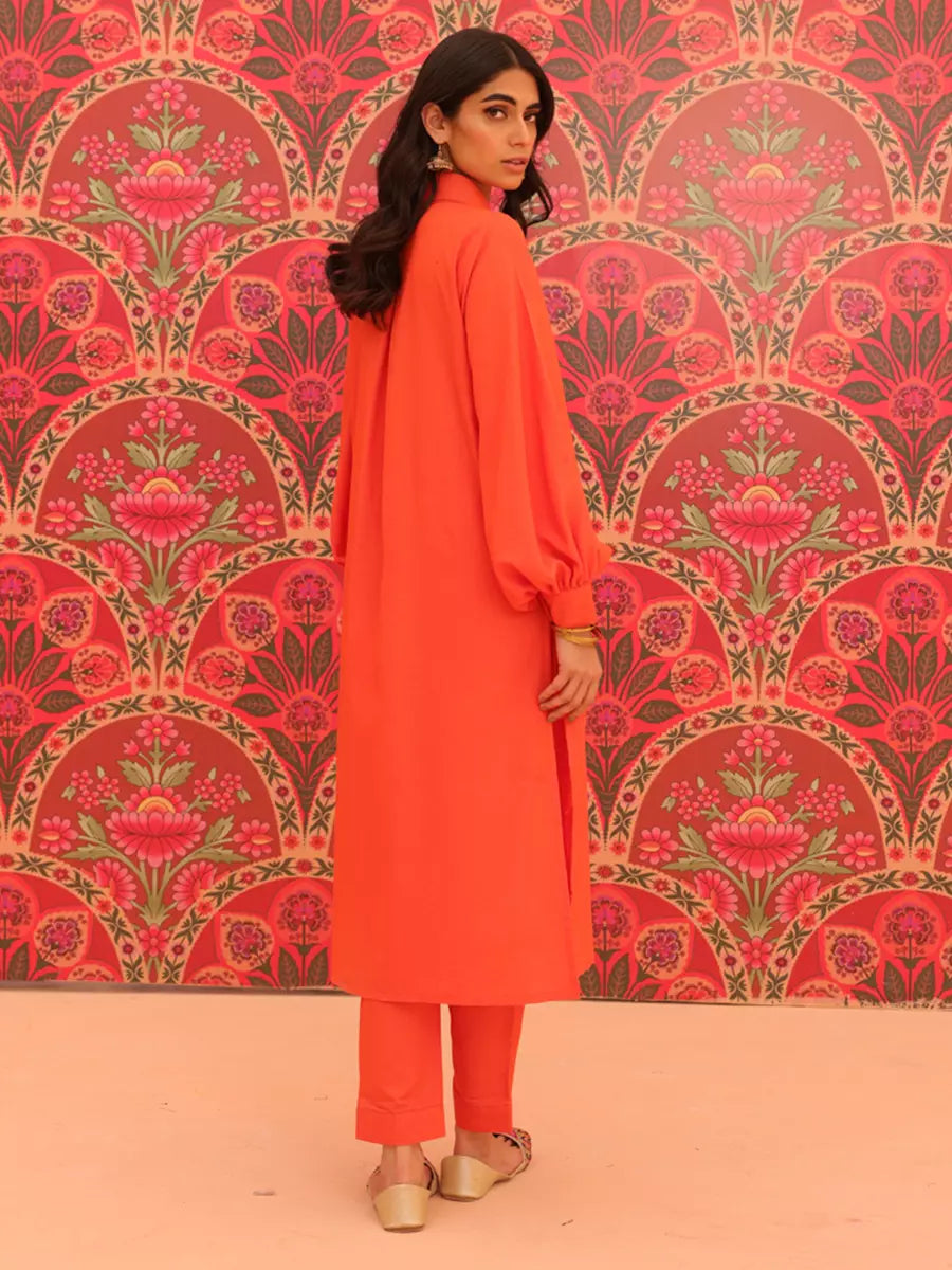 Salitex Women Solids Rice Slub 2 Piece Suit CP-W22-H-014 - Winter Collection