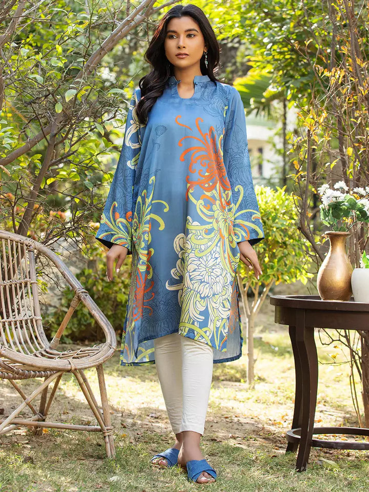 Salitex Women Printed Silk 1 Piece Shirt CPS23DH005 - Summer Collection