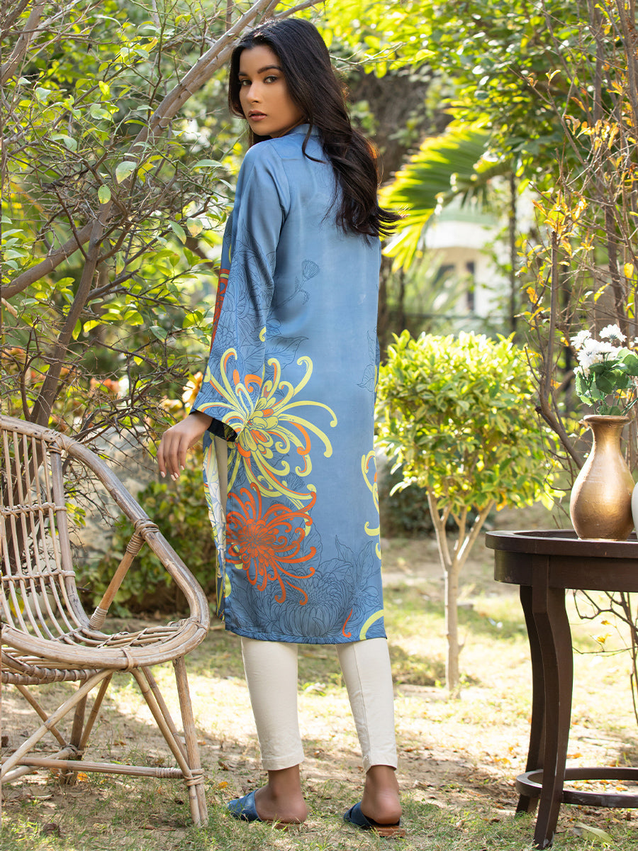 Salitex Women Printed Silk 1 Piece Shirt CPS23DH005 - Summer Collection
