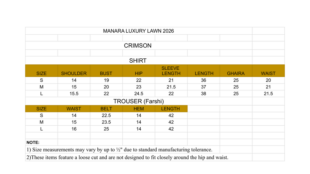 Manara by Maria Embroidered Chiffon 3 Piece Suit CRIMSON - Festive Collection