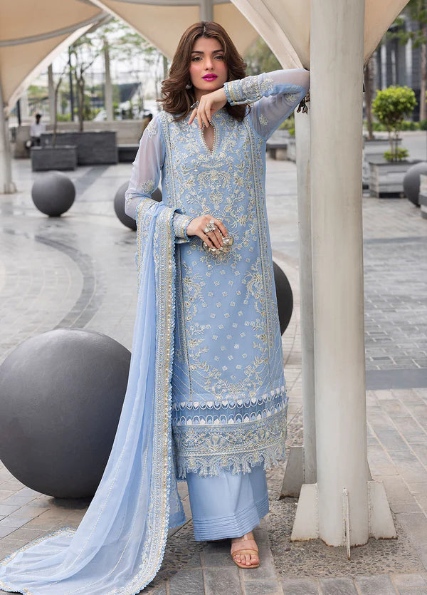 Sahane Embroidered Chiffon Suits Unstitched 3 Piece CT 25001 First Rain - Formals Collection