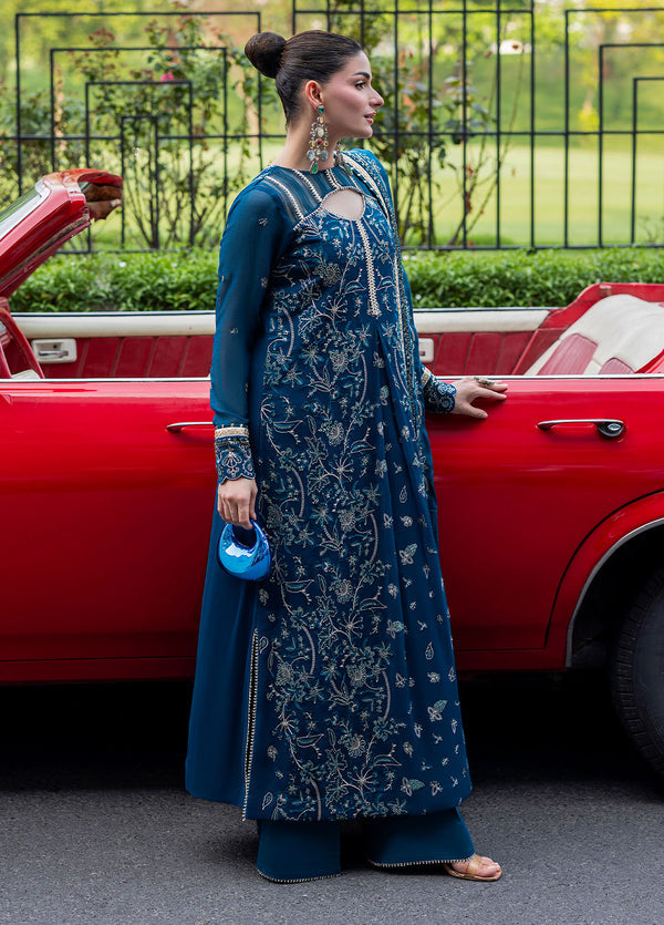 At First Glance by Sahane RTW Embroidered Chiffon 3 Piece Suit CT 25008P Breeze - Festive Collection