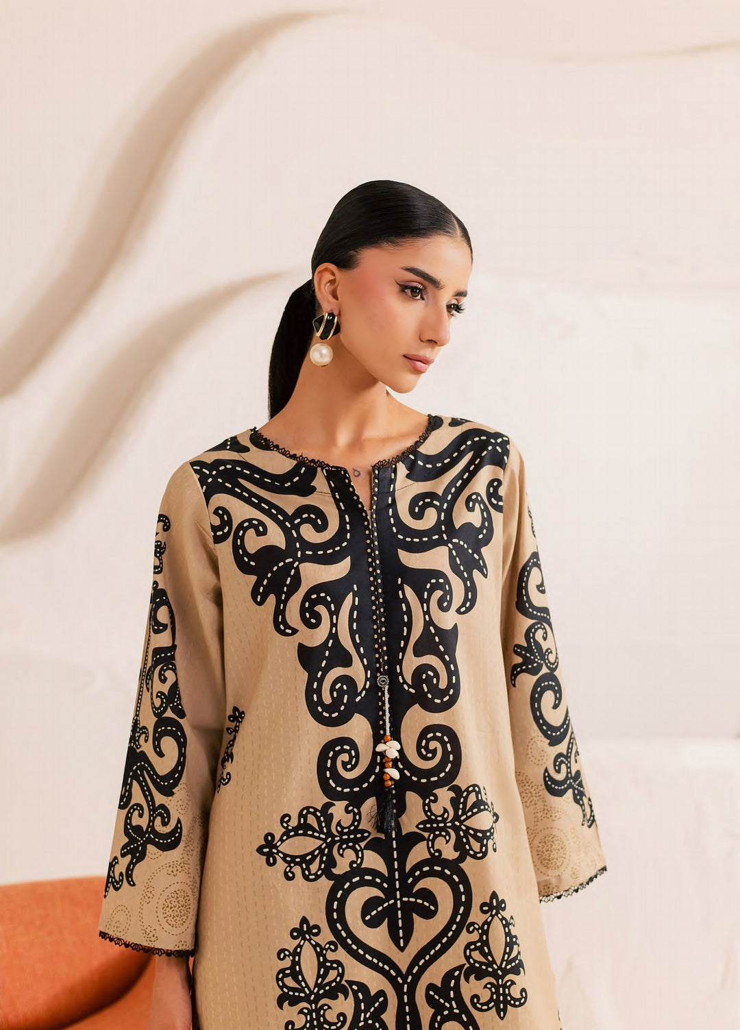 Day Dream by Rashid Textiles RTW Printed Lawn 2 Piece Suit RT26RDD Cafe Noir - Casual Collection