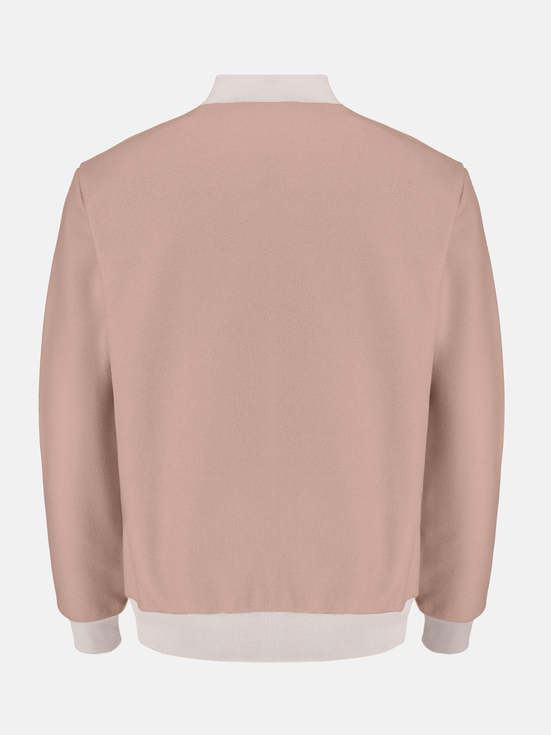 Brumano Pret Solids Polyester 1 Piece Camel Brown Wool Bomber Jacket - Limited Edition