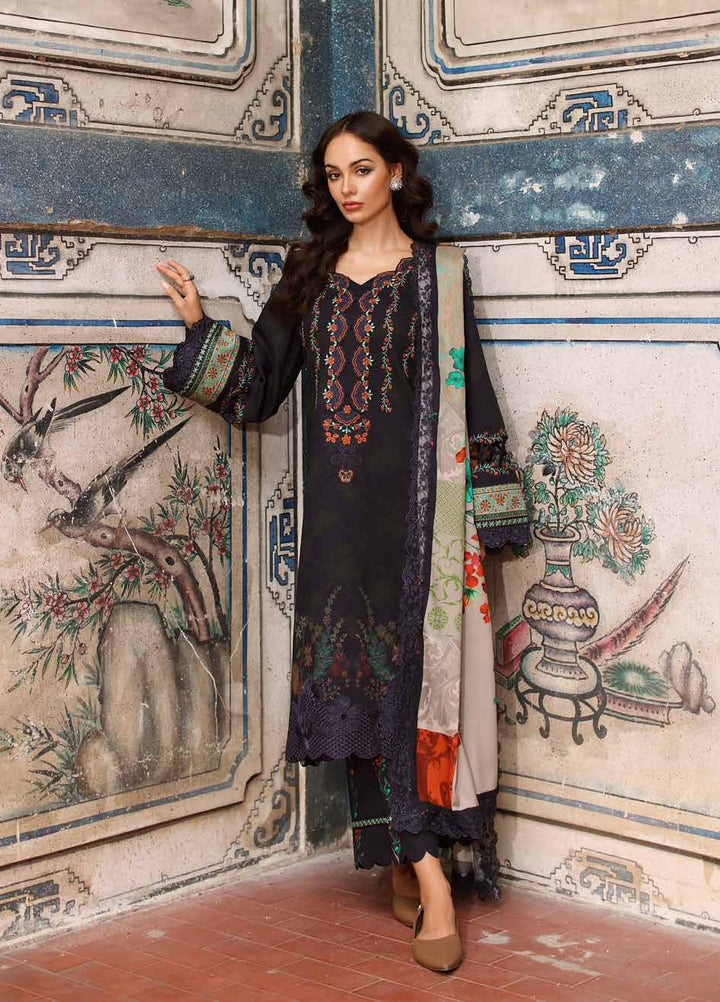 Combination by Charizma Unstitched Embroidered Linen 3 Piece Suit CHR26ULC CCW7-21 - Casual Collection