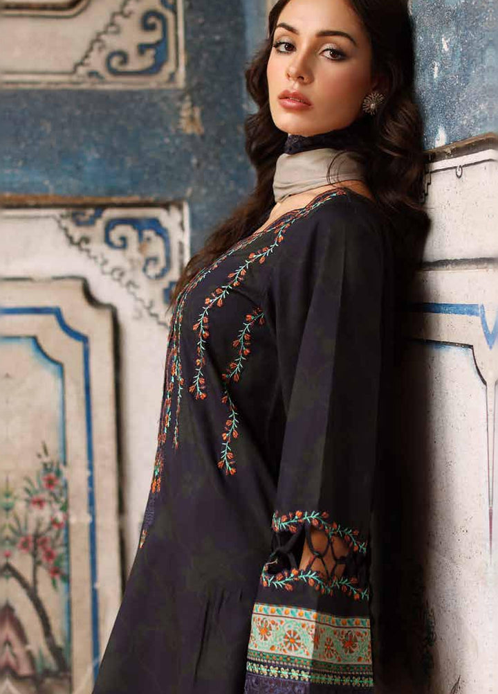 Combination by Charizma Unstitched Embroidered Linen 3 Piece Suit CHR26ULC CCW7-21 - Casual Collection