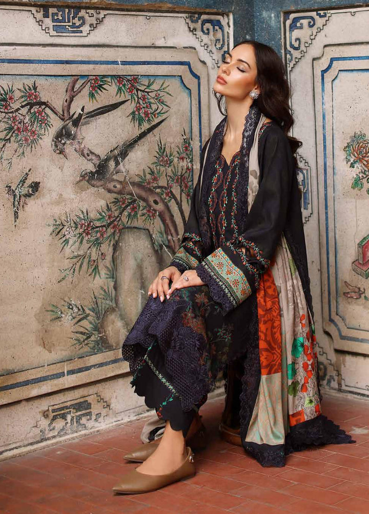 Combination by Charizma Unstitched Embroidered Linen 3 Piece Suit CHR26ULC CCW7-21 - Casual Collection