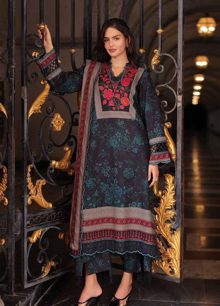 Combination by Charizma Unstitched Embroidered Linen 3 Piece Suit CHR26ULC CCW7-27 - Casual Collection