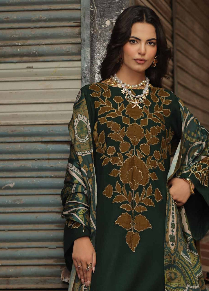 Signature by Charizma Unstitched Embroidered Leather Peach 3 Piece Suit CHR26USL CSL6-04 - Winter Collection