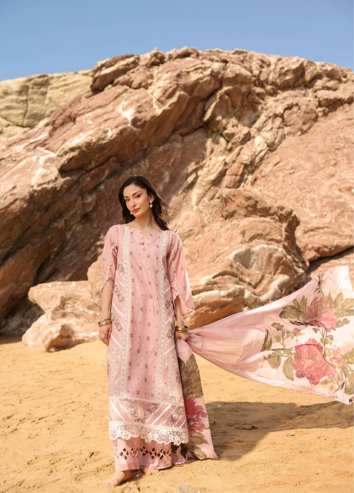 Manara by Maria RTW Embroidered Lawn 3 Piece Suit MN26RF Cherry Blossom M-09 - Festive Collection