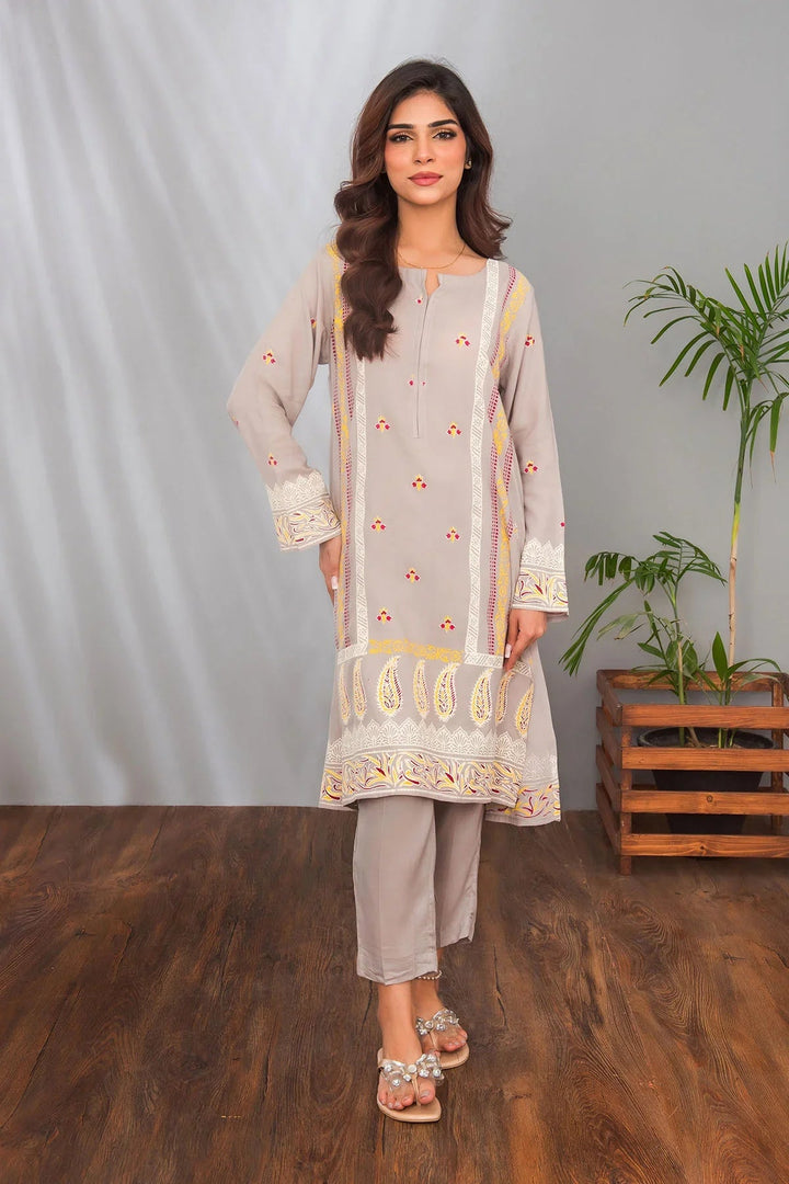 Ochre RTW Printed Girls 2 Piece Cotton Silk SOLP-08 - Winter Collection