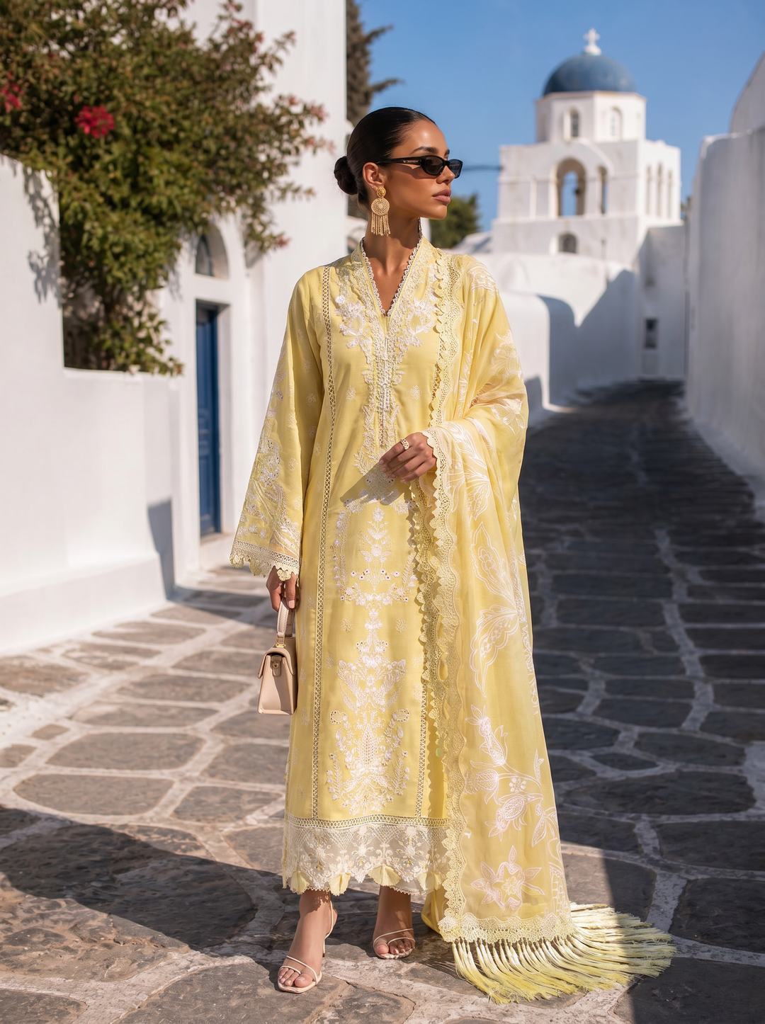 Sardinia Unstitched Embroidered Lawn 3 Piece Suit SRD26ULE Sunlit Trail 1704 - Eid Collection