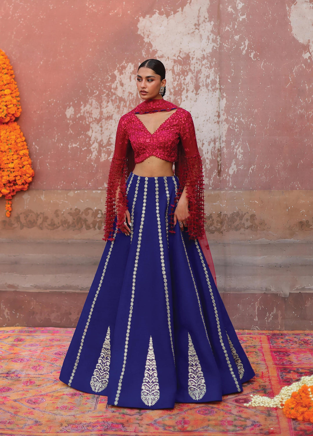 Neoma by Republic WomensWear Unstitched Embroidered Rawsilk 3 Piece Suit RW26UNW D-02 MEHR UN NISA - Wedding Collection