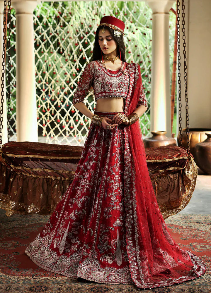 Afrozeh Embroidered Organza Suits Unstitched 3 Piece AF25SA D-03 Sheen - Wedding Collection