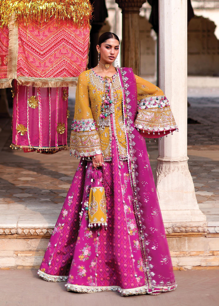 Neoma by Republic WomensWear Unstitched Embroidered Organza 3 Piece Suit RW26UNW D-03 KHAWAB - Wedding Collection